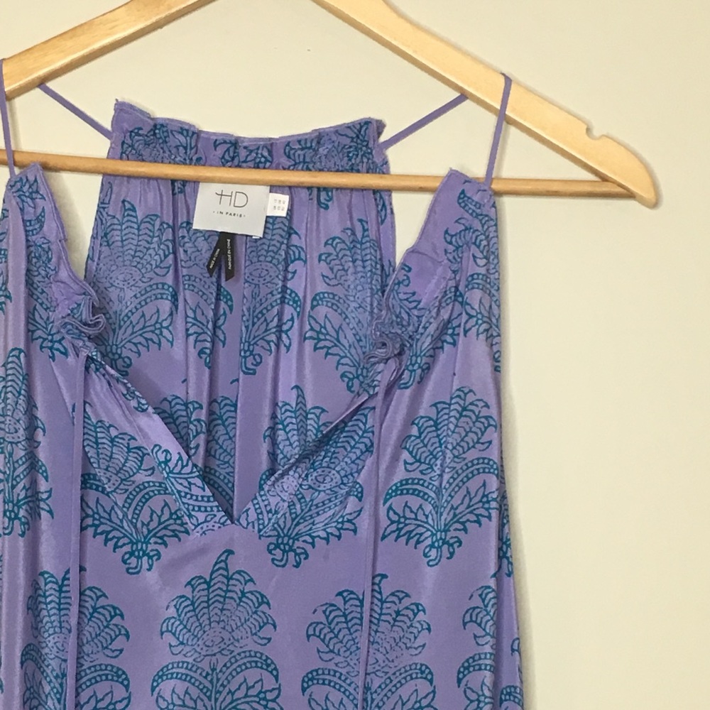 HD in Paris Sz 8 Silk Blouse Anthropologie